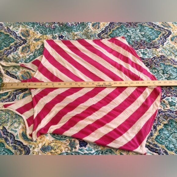 No Boundaries 2xl  pink and white sleeveless tank top (0044) - Picture 7 of 9